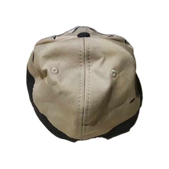 Top Gear Skull Fitted Hat Y2K Era Size 7 Black Tan - Picture 5 of 7